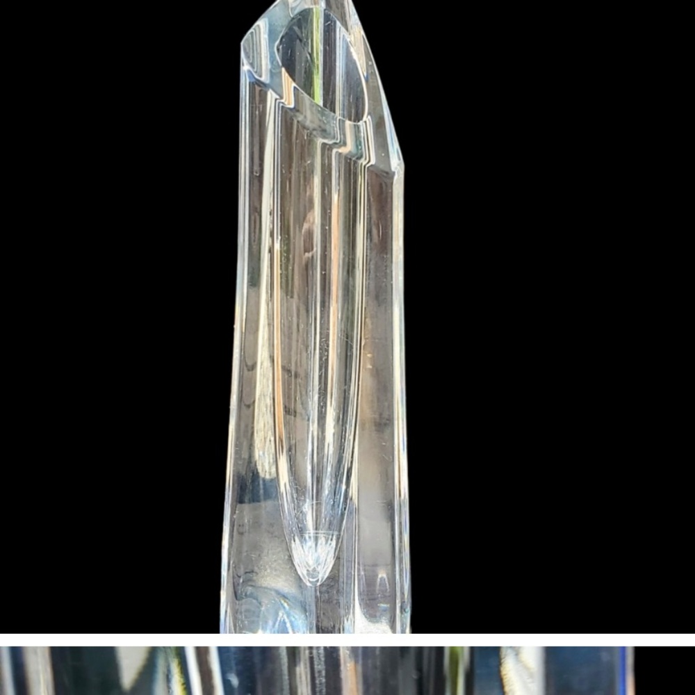Baccarat Elegant Clear Crystal Rose Bud Vase